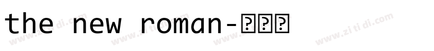 the new roman字体转换